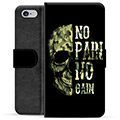 iPhone 6 / 6S Premium Lompakkokotelo - No Pain, No Gain