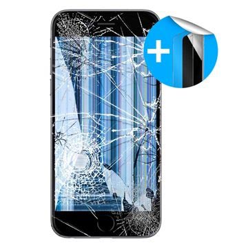 iPhone 6 LCD-näytön korjaus ja Panssarilasi - Musta