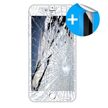 iPhone 6 LCD-näytön korjaus ja Panssarilasi - Valkoinen