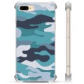 iPhone 7 Plus / iPhone 8 Plus Hybrid Suojakuori - Sininen Maastokuviointi