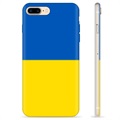 iPhone 7 Plus / iPhone 8 Plus TPU Kotelo Ukrainan Lippu - Keltainen ja vaaleansininen