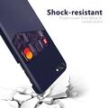 iPhone 7/8/SE (2020)/SE (2022) KSQ Suojakuori Korttipidikkeellä - Sininen