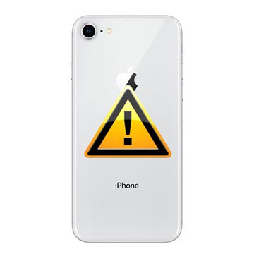 iPhone 8 Takakannen Korjaus - sis. kehys - Hopea