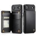 iPhone Air Caseme C22 Kotelo RFID-korttilompakko - Musta