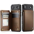 iPhone Air Caseme C22 Kotelo RFID-korttilompakko - ruskea