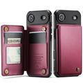 iPhone Air Caseme C22 Kotelo RFID-korttilompakko - punainen