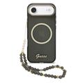 iPhone Air Guess IML Glitter Script Hihnakotelo - MagSafe-yhteensopiva