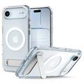 iPhone Air Spigen Ultra Hybrid S Mag MagSafe kotelo potkukiinnikkeellä - Valkoinen / Kirkas