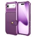 iPhone Air TPU-kotelo Korttikotelolla - Violetti