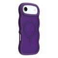 iPhone Air Aaltoreuna magneettinen hybridikotelo - violetti
