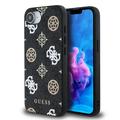 iPhone 16e Guess 4G Peony kotelo - MagSafe-yhteensopiva - Musta