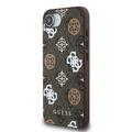 iPhone 16e Guess 4G Peony kotelo - MagSafe-yhteensopiva - ruskea