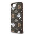 iPhone 16e Guess 4G Peony kotelo - MagSafe-yhteensopiva - ruskea