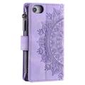 iPhone 16e Mandala Series Lompakkokotelo - Violetti