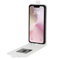 iPhone 16e Pystysuora Lompakkokotelo Korttipaikalla - Valkoinen