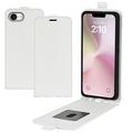 iPhone 16e Pystysuora Lompakkokotelo Korttipaikalla - Valkoinen