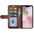 iPhone 16e Lompakkokotelo Magneettisella Sulkijalla - ruskea