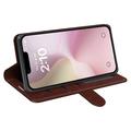 iPhone 16e Lompakkokotelo Magneettisella Sulkijalla - ruskea