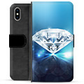 iPhone X / iPhone XS Premium Lompakkokotelo - Timantti
