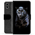 iPhone X / iPhone XS Premium Lompakkokotelo - Musta Pantteri