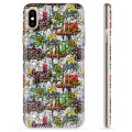 iPhone X / iPhone XS TPU Suojakuori - Graffiti