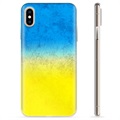 iPhone XS Max TPU Kotelo Ukrainan Lippu - Kaksisävyinen