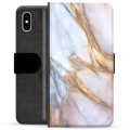 iPhone X / iPhone XS Premium Lompakkokotelo - Elegantti Marmori