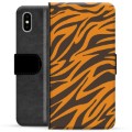 iPhone X / iPhone XS Premium Lompakkokotelo - Tiikeri
