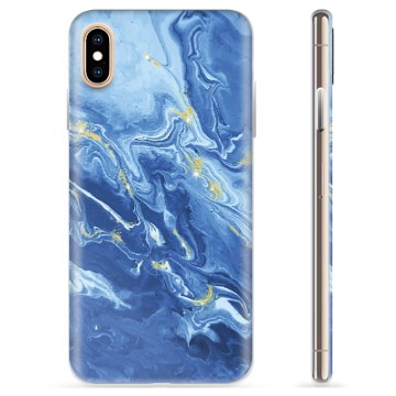 iPhone X / iPhone XS TPU Suojakuori - Värikäs Marmori