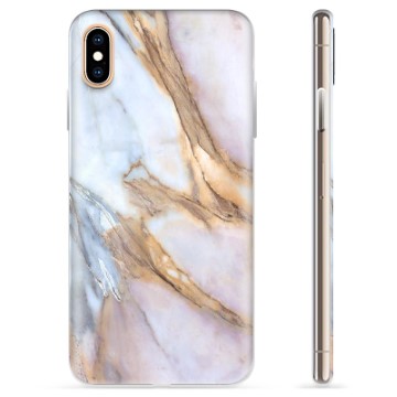 iPhone X / iPhone XS TPU Suojakuori - Elegantti Marmori