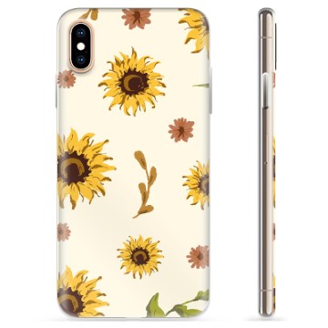 iPhone X / iPhone XS TPU Suojakuori - Auringonkukka