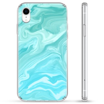 iPhone XR Hybrid Suojakuori - Sininen Marmori