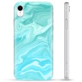 iPhone XR TPU Suojakuori - Sininen Marmori