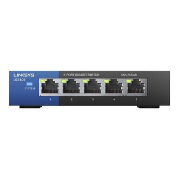 Linksys LGS105 5-porttinen Liiketoimintaa Desktop Gigabit Kytkin - Musta