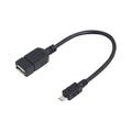 LogiLink AA0035 OTG USB 2.0 -kaapeli - 20cm - Musta