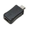 LogiLink AU0010 Mini USB naaras - Micro USB -urossovitin - Musta