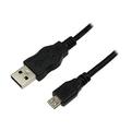 LogiLink USB 2.0 -kaapeli - USB-A uros -> Micro-B uros - 5m - Musta
