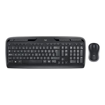 Logitech Wireless Desktop MK330 Näppäimistö- ja Hiirisarja - Musta