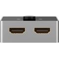 Goobay Manuaalinen 2.0 HDMI Kytkin 2 - 1 - Harmaa