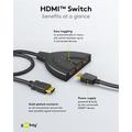 Goobay HDMI 1.4-kytkin Switch 3 - 1 - Musta 