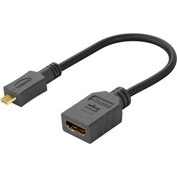 Goobay HDMI 1.4 / Micro HDMI Sovitinkaapeli - Musta