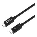MicroConnect USB 3.1 / Thunderbolt 4 USB Type-C -kaapeli 1 m musta