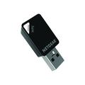 Netgear A6100 AC600 Dual Band WiFi USB-minisovitin - Musta