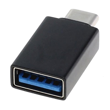OTB USB-C / USB-A 3.0 OTG Sovitin - Musta