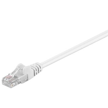 Goobay RJ45 Verkkokaapeli U/UTP CAT 5e - 25m - Valkoinen