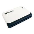 Sandberg USB 2.0 Multi-kortinlukija - Musta / Valkoinen