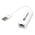 Sandberg USB 2.0 to Verkkomuunnin - 100 Mbps - Valkoinen