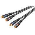 Goobay 2x RCA -Audiokaapeli - 3m - Musta