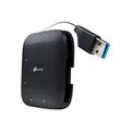 TP-Link UH400 USB 3.0 4-porttinen Kannettava Keskitin - Musta