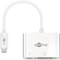 Goobay USB-C - DVI-I / USB-C PD - Valkoinen